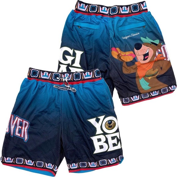 Yogi Bear Vancouver Men's Headgear Classics Embroidered Mesh Basketball Shorts